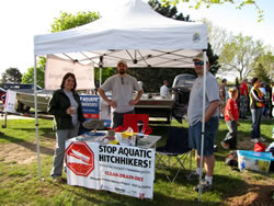  Amber Fandrich, Kyle Morton, Travis Kinsell. (Karie Decker/Nebraska Invasive Species Project)
